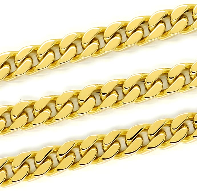 Foto 2 - Flachpanzer Goldkette breit 50cm Länge aus 14K Gelbgold, K3130